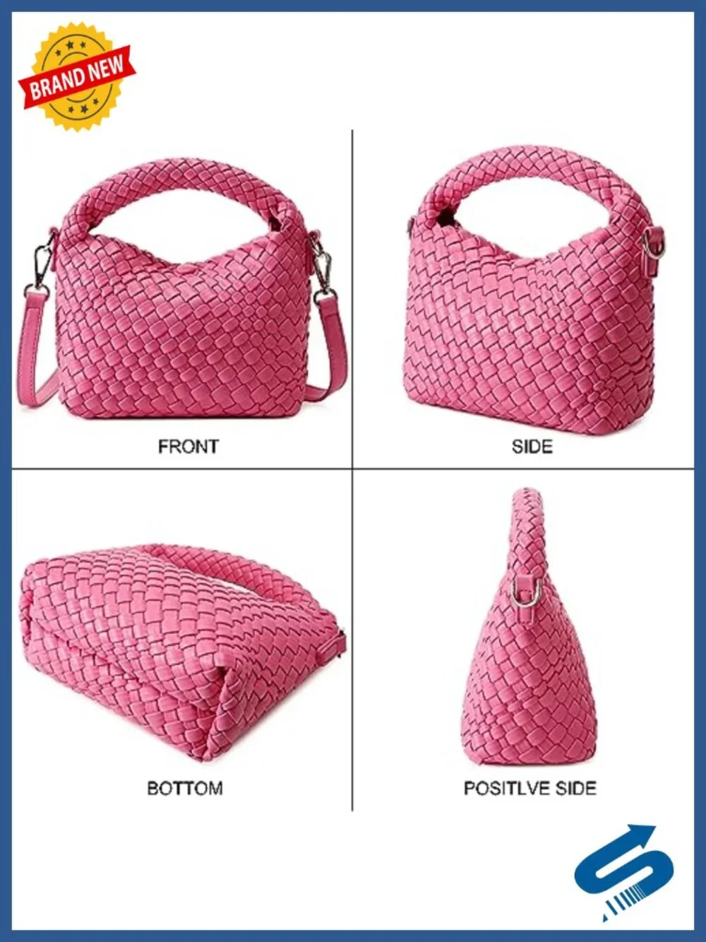 Handmade Mini Hobo Tote Bag Crossbody Handbag Travel Beach